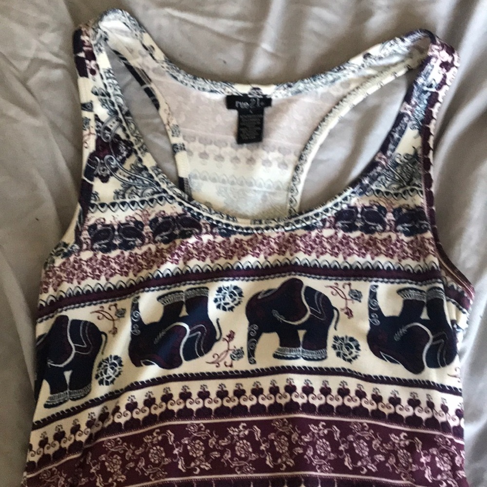 Elephant patterned tank top